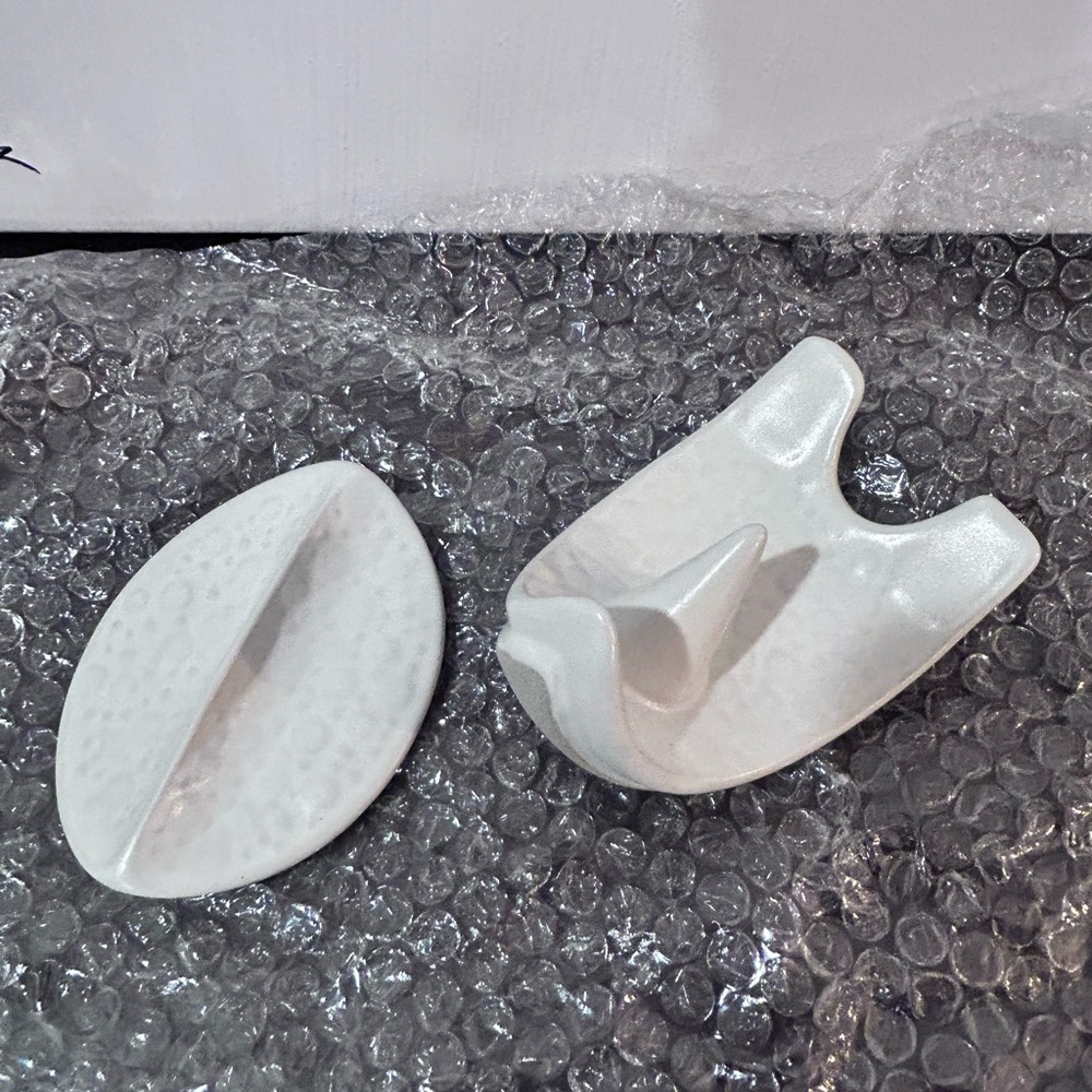 RARE Jonathan Adler Rhino Menagerie Box - REPLACEMENT LIDS SET/2 Pieces Pottery